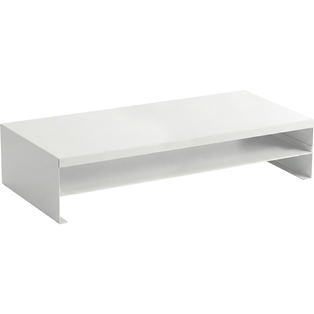 강원전자 넷메이트 다용도 2단 메탈 받침대, 560x260x125mm 화이트 NM-AM560WF