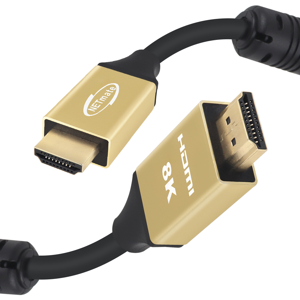 강원전자 넷메이트 ATC 공식 인증 HDMI 2.1 Gold Metal 케이블 3m NM-HQM03G