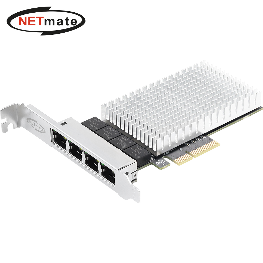 강원전자 넷메이트 PCI Express 쿼드 2.5G 멀티 기가비트 랜카드(슬림PC겸용) NM-PL254