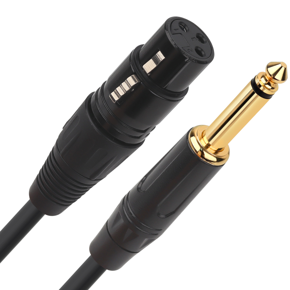 강원전자 넷메이트 XLR 캐논(F)-TS(5.5 Mono) 마이크 케이블 15m NMC-XLR515FB