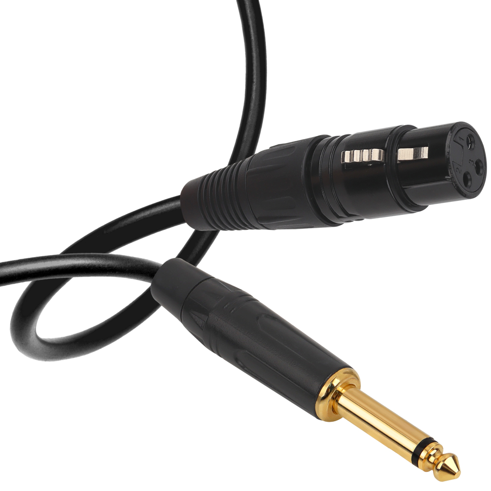 강원전자 넷메이트 XLR 캐논(F)-TS(5.5 Mono) 마이크 케이블 20m NMC-XLR520FB