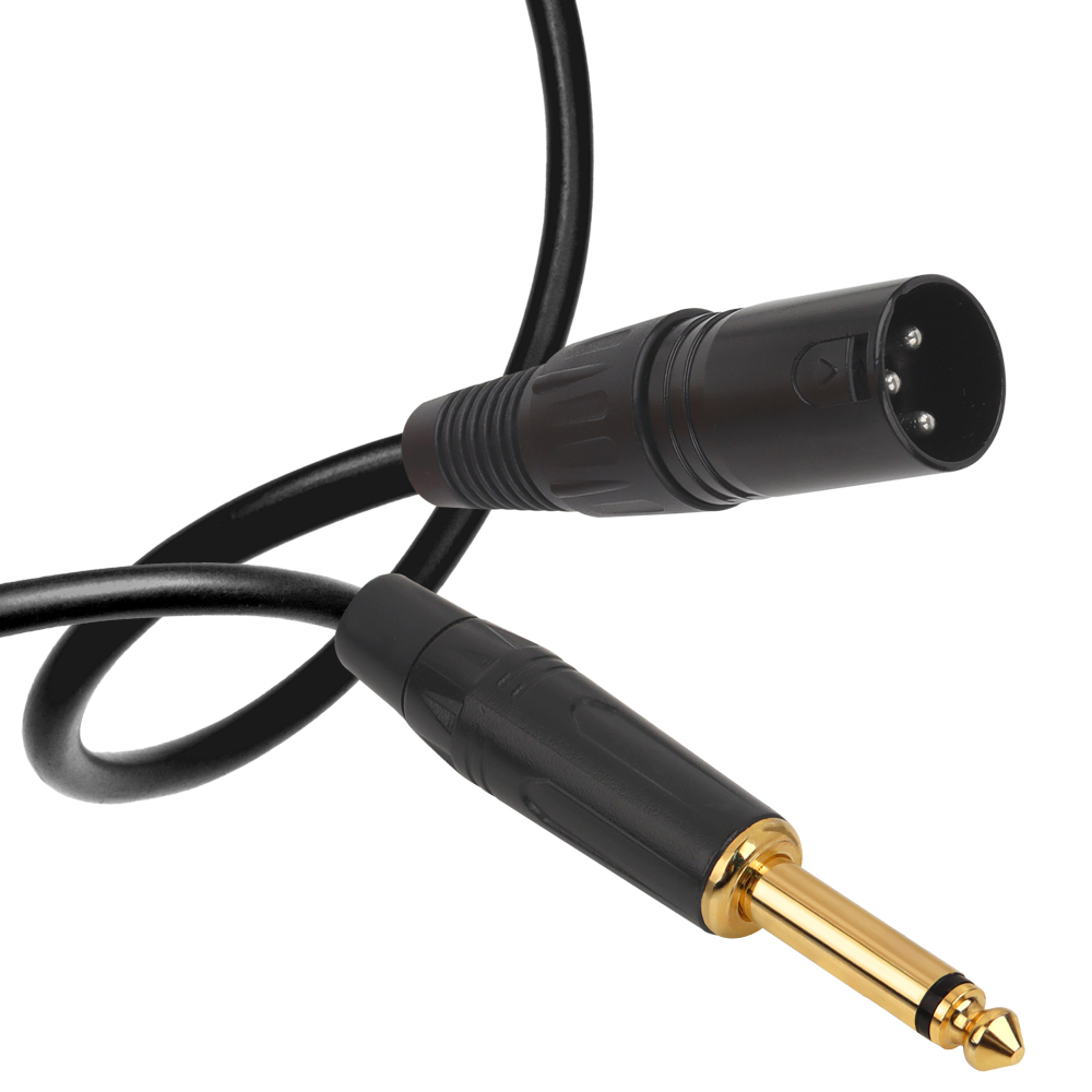 강원전자 넷메이트 XLR 캐논(M)-TS(5.5 Mono) 마이크 케이블 2m NMC-XLR502MB