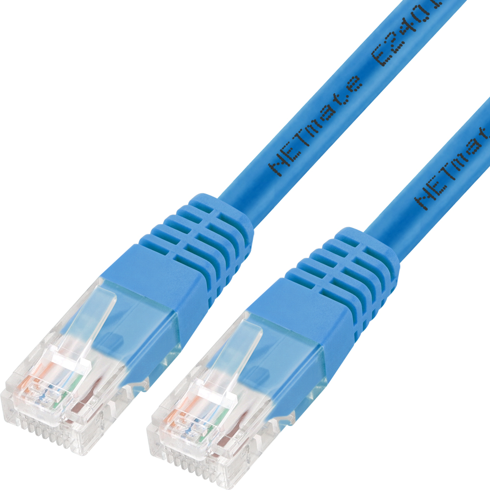 강원전자 넷메이트 CAT.5E UTP 랜 케이블 15m, 블루 NMC-U515BL