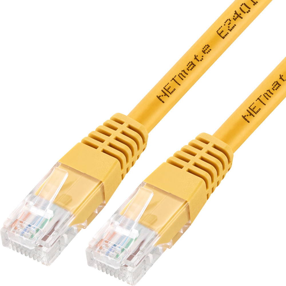 강원전자 넷메이트 CAT.5E UTP 랜 케이블 25m, 옐로우 NMC-U525Y
