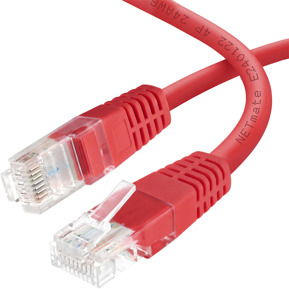 강원전자 넷메이트 CAT.6 UTP 랜 케이블 1.5m, 레드 NMC-U6015R