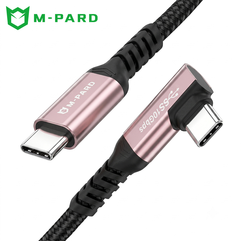 강원전자 엠파드 USB3.2 Gen2 C타입 100W 고속충전 꺾임 케이블 1.5m MP-MH099