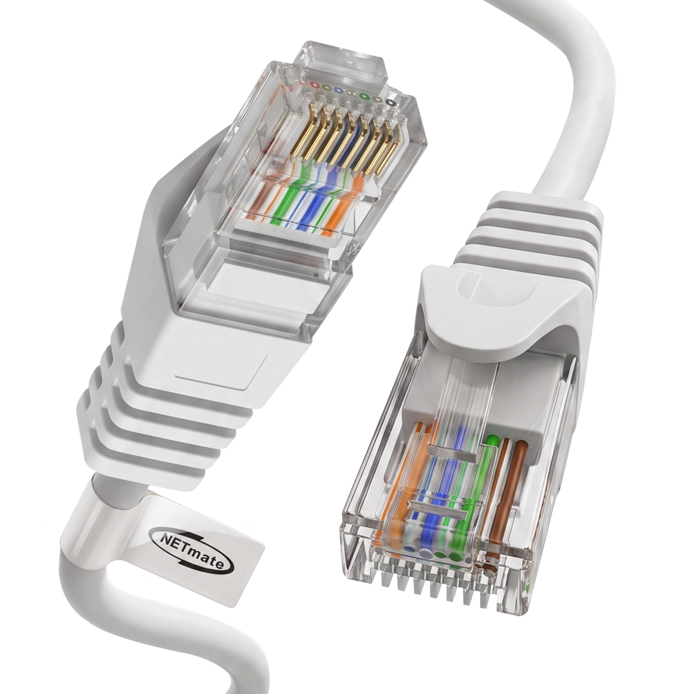 강원전자 넷메이트 CAT.6 UTP 랜 케이블 0.5m (화이트) NM-TC6005