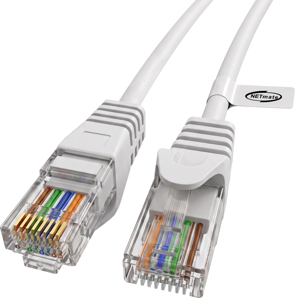 강원전자 넷메이트 CAT.6 UTP 랜 케이블 10m (화이트) NM-TC610