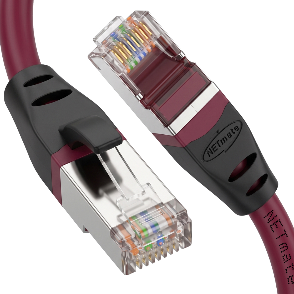 강원전자 넷메이트 CAT.8 SSTP 랜 케이블 1m NM-U810DR