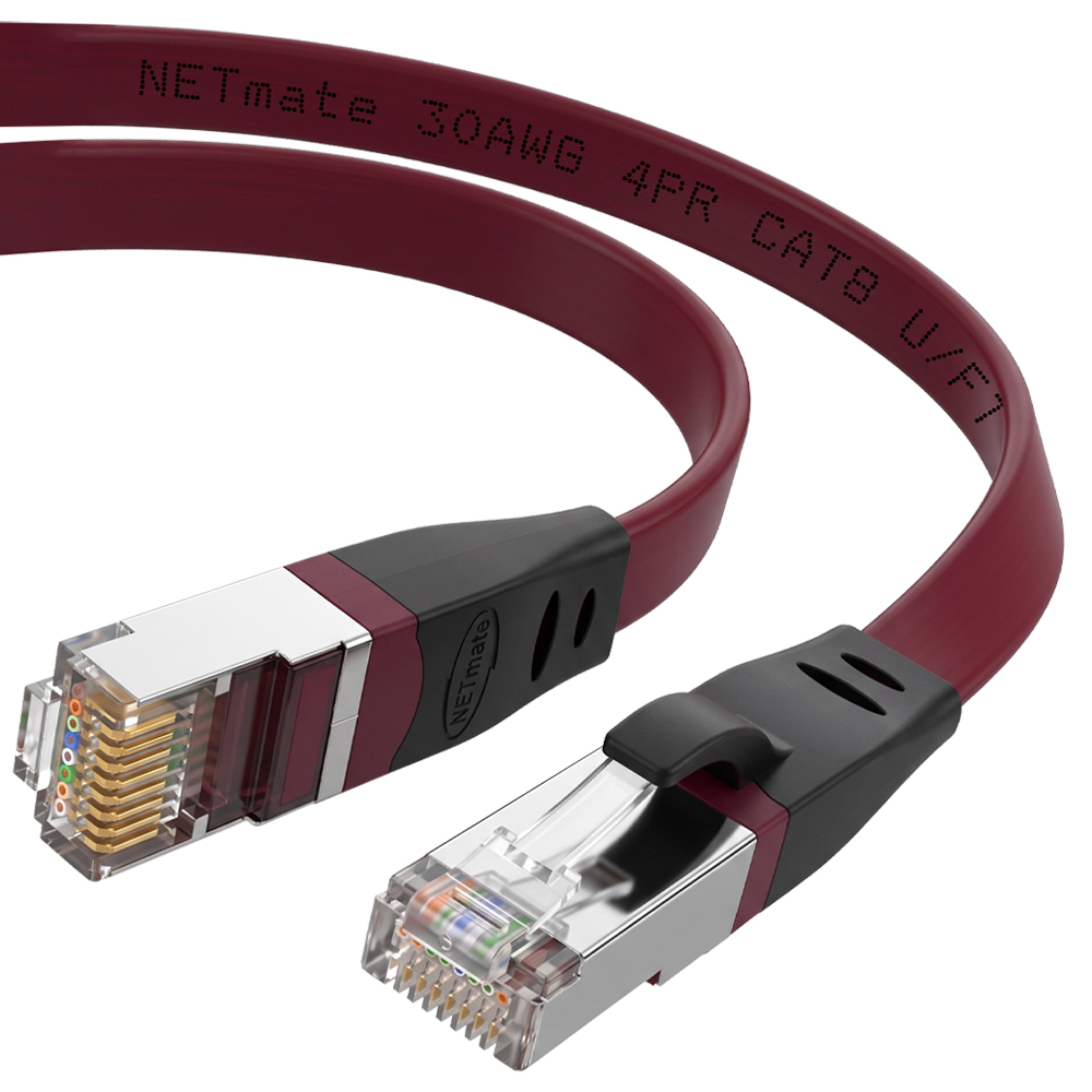 강원전자 넷메이트 CAT.8 STP FLAT 랜 케이블 3m NM-U830DF