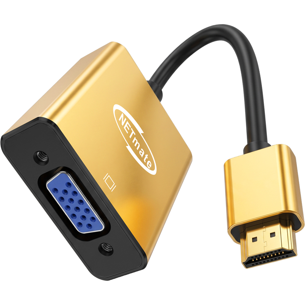 강원전자 넷메이트 HDMI to VGA(RGB) 컨버터, 오디오 출력/전원 입력 NM-HV02MP