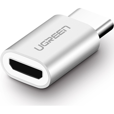 Ugreen U-30154 USB2.0 Micro 5핀(F)-CM 젠더 (화이트)