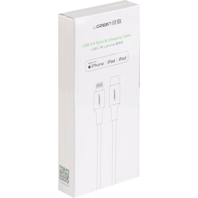 Ugreen U-10493 CM-8핀 라이트닝 케이블 1m (MFi 공식인증)