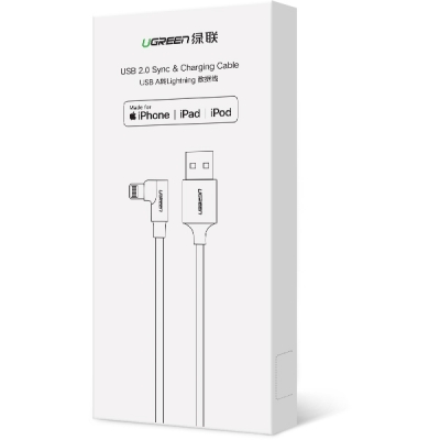 Ugreen U-60521 MFi 공식인증 USB2.0 라이트닝 8핀 케이블 1m