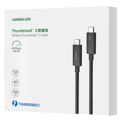 Ugreen U-80324 40G 썬더볼트3(USB‑C) Active 케이블 0.5m