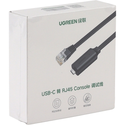 Ugreen U-80186 USB2.0 Type C to RS232(RJ-45) 컨버터(FTDI)(1.5m)