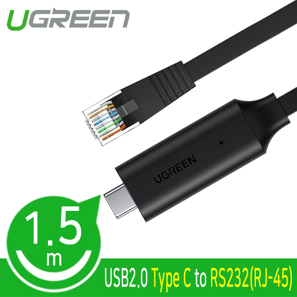 Ugreen U-80186 USB2.0 Type C to RS232(RJ-45) 컨버터(FTDI)(1.5m)