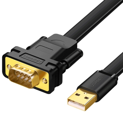 Ugreen U-20218 USB2.0 to RS232 시리얼 컨버터(FTDI/FLAT 2m)