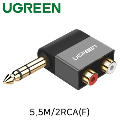 Ugreen U-40846 5.5M/2RCA(F) Y형 젠더