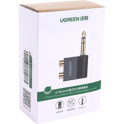 Ugreen U-40846 5.5M/2RCA(F) Y형 젠더