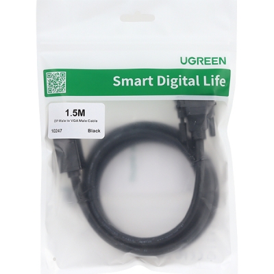 Ugreen U-10247 DisplayPort to VGA(RGB) 컨버터(케이블 타입 1.5m)