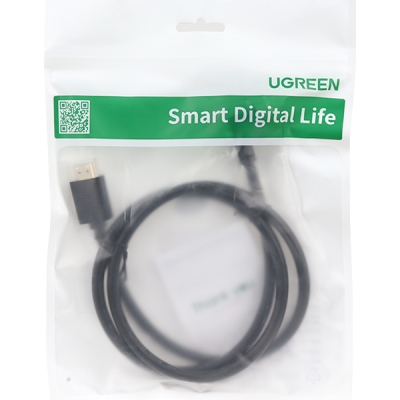 Ugreen U-10120 4K 30Hz HDMI 1.4 케이블 1m (위쪽 꺾임)