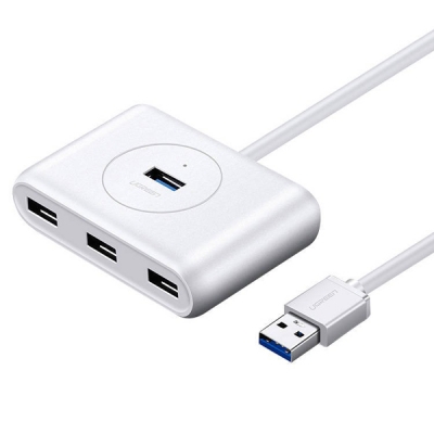 Ugreen U-20283 USB3.0 4포트 허브(유·무전원/1m/화이트)