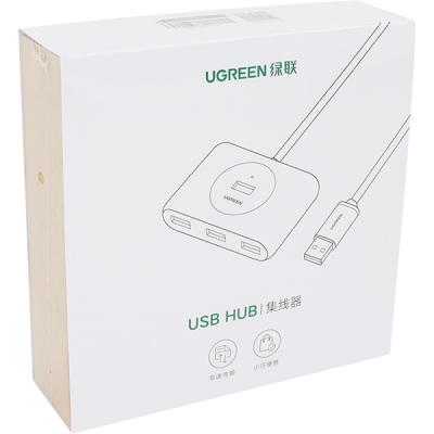 Ugreen U-20283 USB3.0 4포트 허브(유·무전원/1m/화이트)