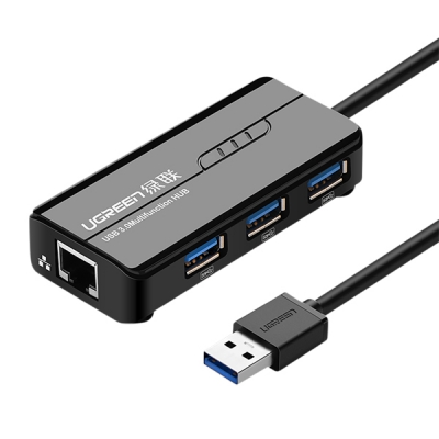 Ugreen U-20265 USB3.0 3포트 허브 + 기가비트 랜카드