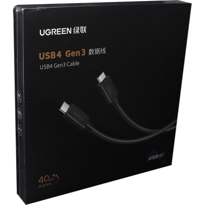 Ugreen U-30691 USB4 40Gbps 케이블 0.8m (USB-IF 인증)