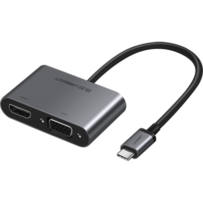 Ugreen U-50505 USB Type C to HDMI + VGA + PD 컨버터