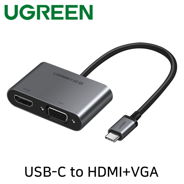 Ugreen U-50505 USB Type C to HDMI + VGA + PD 컨버터