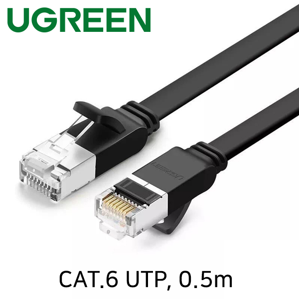 Ugreen U-50183 CAT.6 UTP FLAT 랜 케이블 0.5m