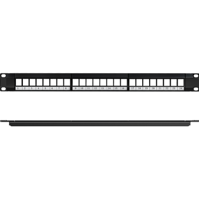 Ugreen U-80445 24포트 키스톤잭 마운팅 판넬(1U)