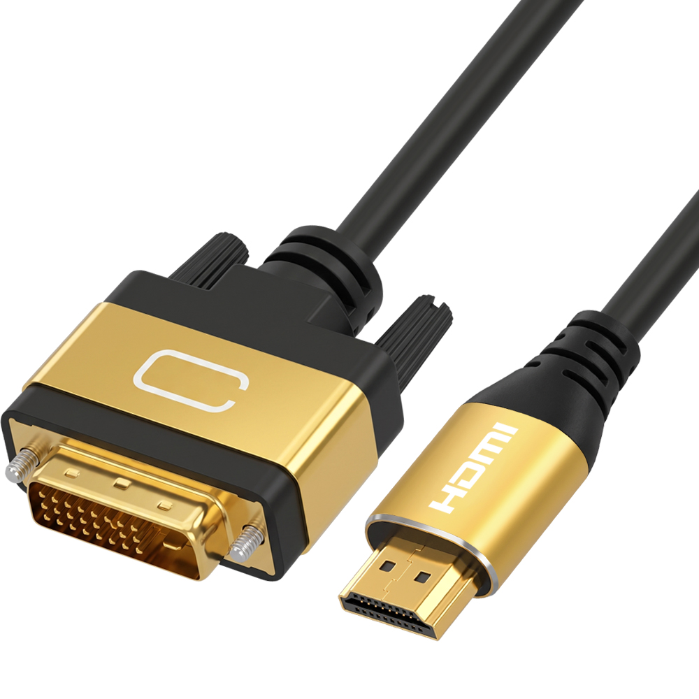 강원전자 넷메이트 HDMI to DVI Gold Metal 케이블 5m NM-HDM50