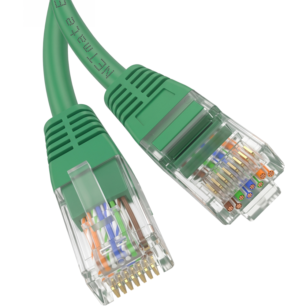 강원전자 넷메이트 CAT.6 UTP 랜 케이블 15m, 그린 NMC-U615GN