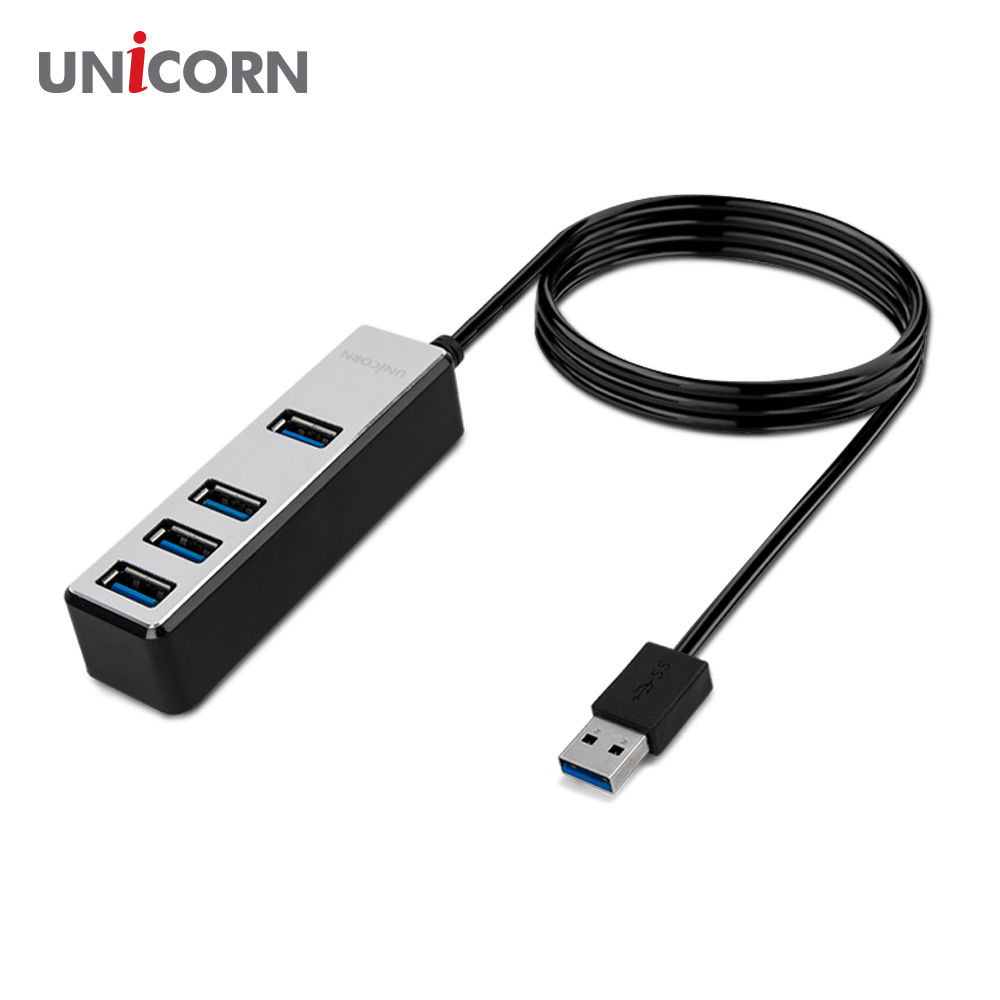 유니콘 4포트 무전원 USB3.1허브 1.8M케이블 LH-4500A