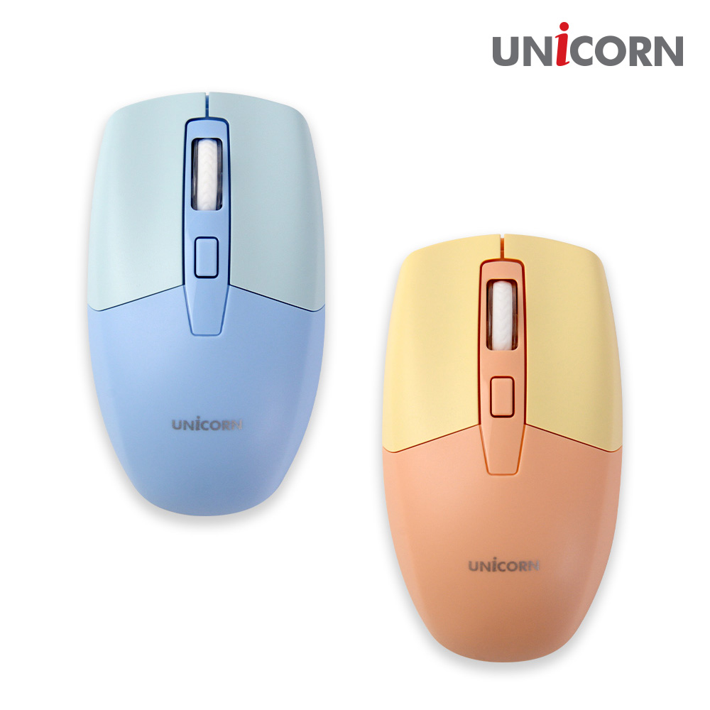 유니콘 2.4G 저소음 무선마우스 파스텔톤 FX-450S 코랄