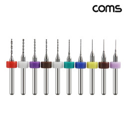 Coms 연마 비트 세트 10pcs연마날 드릴형 0.35mm~1.25mm