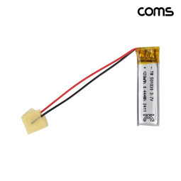 Coms 501030 리튬폴리머 배터리 충전지 3.7V 120mAh