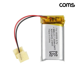 Coms 802035 리튬폴리머 배터리 충전지 3.7V 500mAh