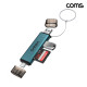 Coms USB A 3.0 + C타입 멀티허브 카드리더 480Mbps