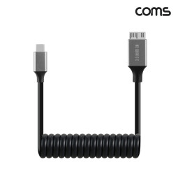 Coms USB 3.0 스프링 케이블 30cm~1M C타입 마이크로 B타입 micro-B