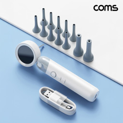 Coms 내시경 카메라 외이도 검사 1080p렌즈 촬영 녹화가능 디스플레이 내장