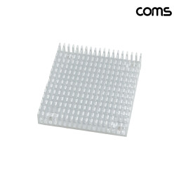 Coms 쿨러 방열판 알루미늄 55mm x 60mm x 10mm white