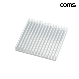Coms 쿨러 방열판 알루미늄 40mm x 40mm x 6mm white