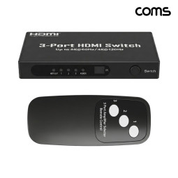 Coms HDMI 2.1 3포트 선택기 8K 60Hz 4K 120Hz