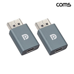 Coms 디스플레이포트 변환젠더 DisplayPort M to Mini DisplayPort F 2개입