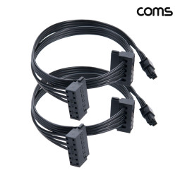 Coms SATA 전원 꺾임 케이블 SATA x 2 to ATX Mini 4P Lenovo 메인보드전용 45cm 2개입
