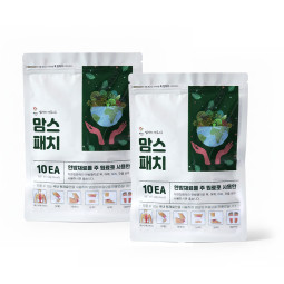 맘스패치 2팩 20매 한방파스 한방패치 천연한약재 근육 어깨통증완화